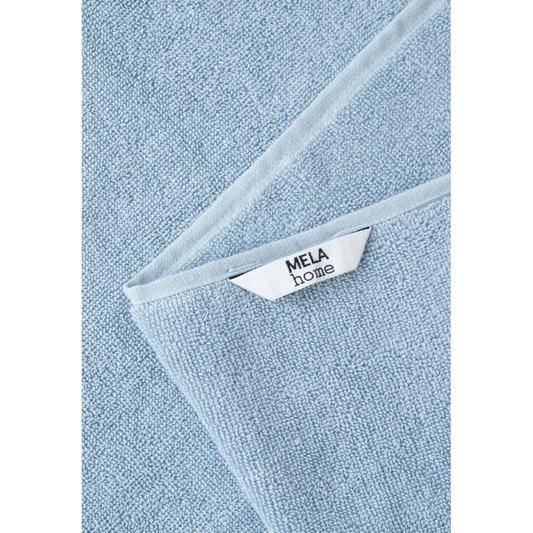 Bio Frottier Handtuch in Himmelblau Blau von MELA home Größe 50x100 cm