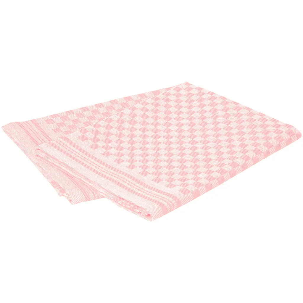 Halbleinen Geschirrtuch Schachbrett 2er-Pack in Rosa Muster Schachbrett von Erika Vaitkute Größe 47x70 cm