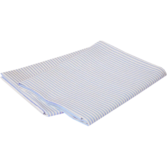 Halbleinen Geschirrtuch Streifen 2er-Pack in Weiß+Hellblau Weiß+Blau Muster Streifen von Erika Vaitkute Größe 47x70 cm