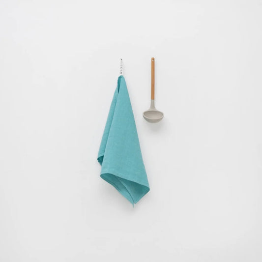Leinen Geschirrtuch 2er-Pack in Atlantik Blau von Linen Tales Größe 45x65 cm