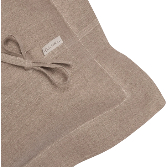 Leinen Kissenhülle ALANTA 2er-Pack in Creme+Beige von Erika Vaitkute Größe 40x40 cm