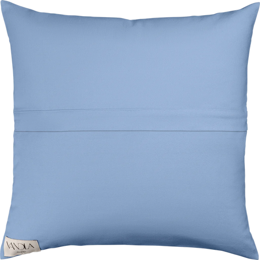 Modulare Kissenhülle Farbkombinationen mit Jeansblau in Jeansblau+Jeansblau Blau+Blau von Vandla design Größe 50x50 cm