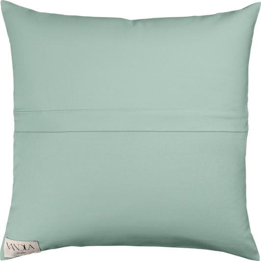 Modulare Kissenhülle Farbkombinationen mit Mint in Mint+Mint Grün+Grün von Vandla design Größe 50x50 cm