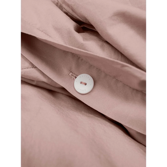 Perkal Bettwäsche Garnitur in Altrosa Rosa von erlich textil Größe 135x200 + 40x80 cm