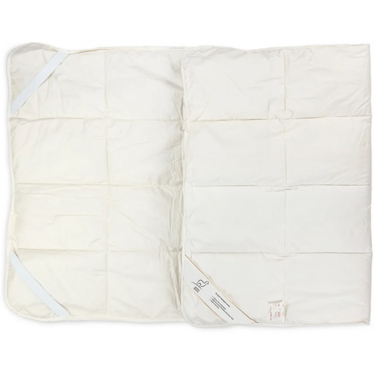 Topper mit Füllung Alpakawolle für Matratzen in Standardgröße - Doppelbett in Creme von Golden Alpaca Größe 200x200 cm