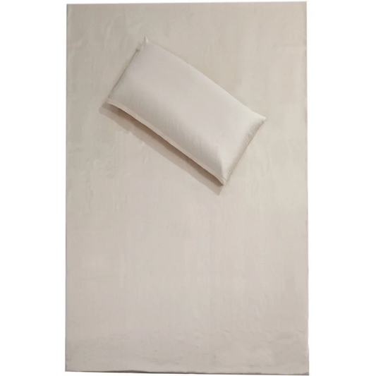 Bio Flanell Bettwäsche Bettbezug in Creme von mudis Größe 140x200 cm