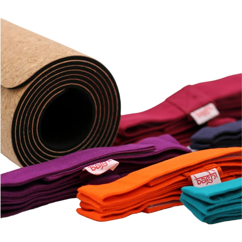 Bio Yogamatten Tragegurt in Lila von BAGHI Größe 96x3 cm