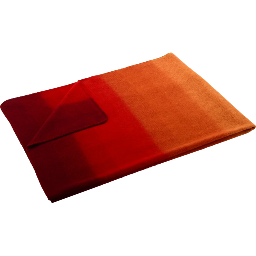 Baby-+Kinder-Decke Streifen MELANIE in Rot+Orange Muster Streifen von Steinbeck Größe 100x150 cm