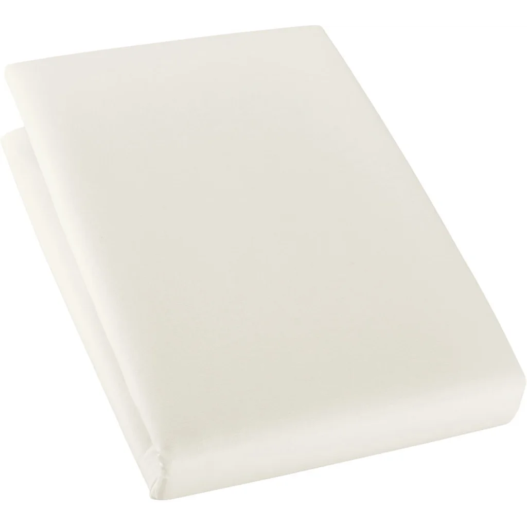 Bio Edel-Linon Spannbettlaken für Kinder-Matratzen in Creme von Cotonea Größe 70x140 cm