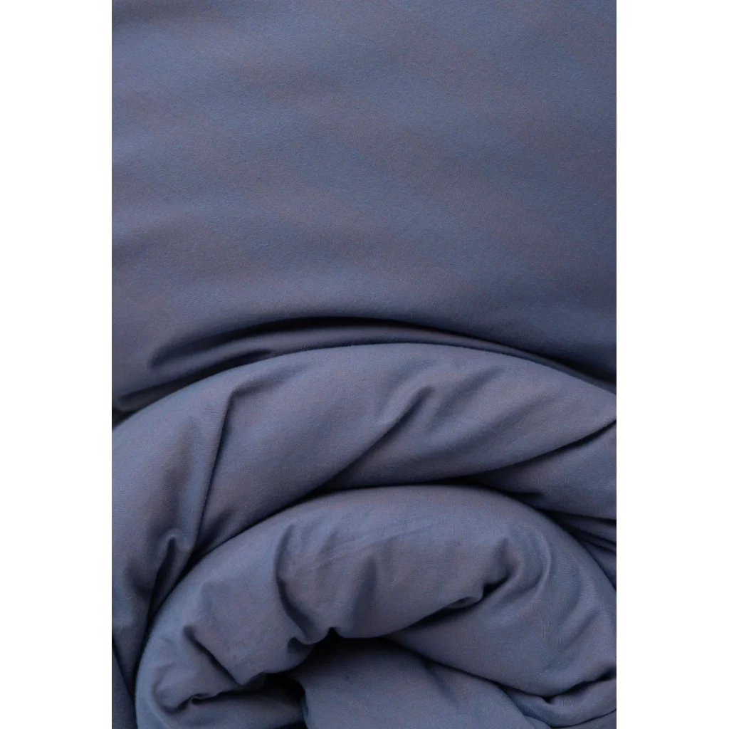 Bio Flanell Bettwäsche Streifen Garnitur in Blau+Mokka Blau+Braun Muster Streifen von MELA home Größe 135x200 + 80x80 cm