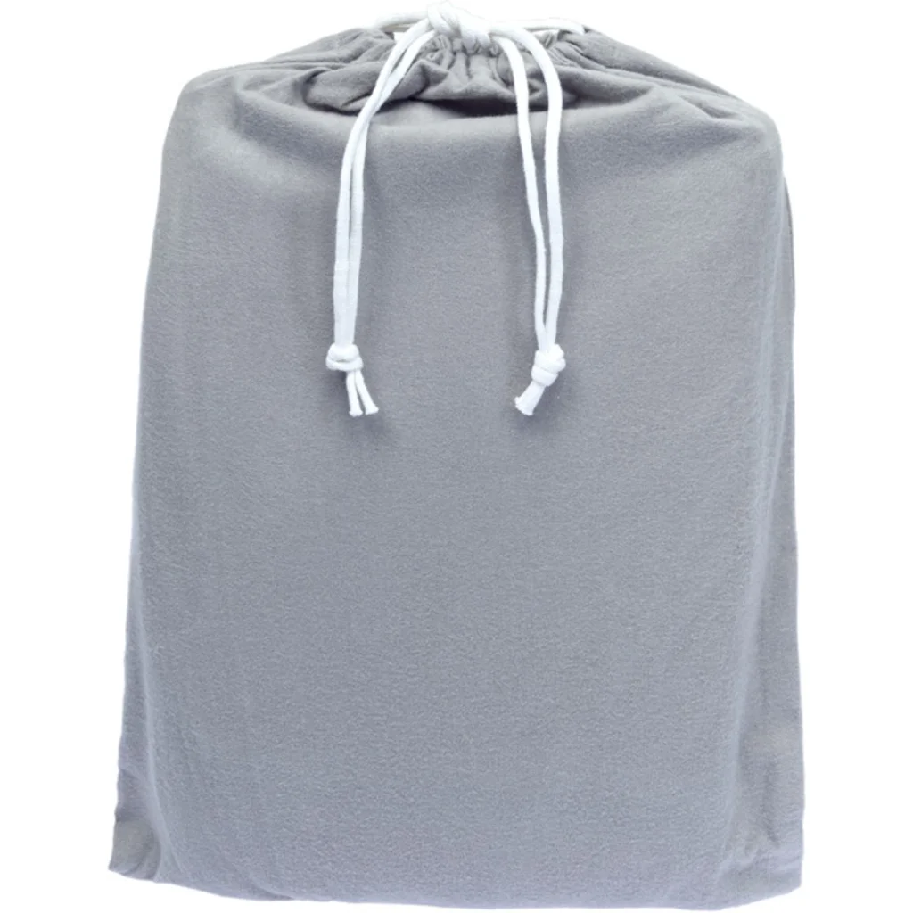 Bio Flanell Bettwäsche Streifen Kissenbezug 2er-Pack in Grau+Weiß Muster Streifen von Living Crafts Größe 40x80 cm