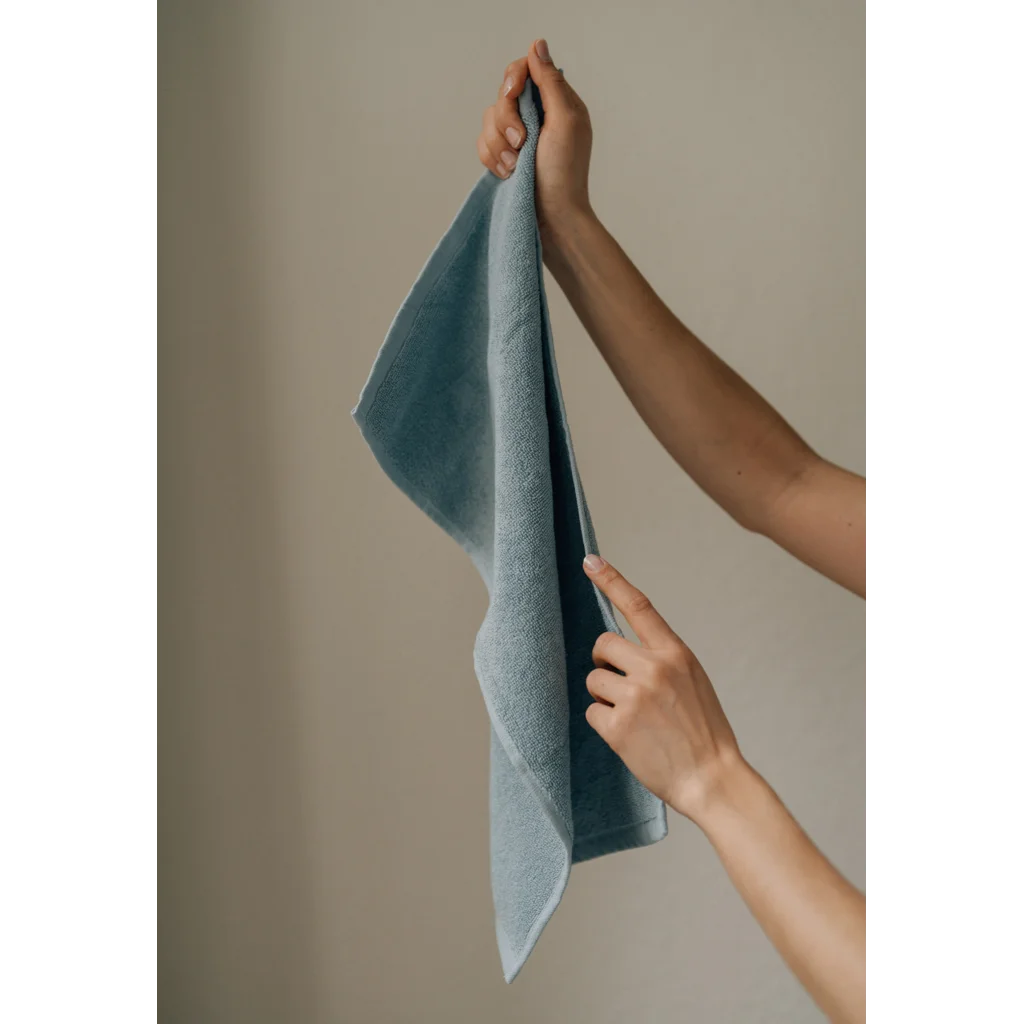 Bio Frottier Gästetuch 2er-Pack in Himmelblau Blau von MELA home Größe 30x50 cm