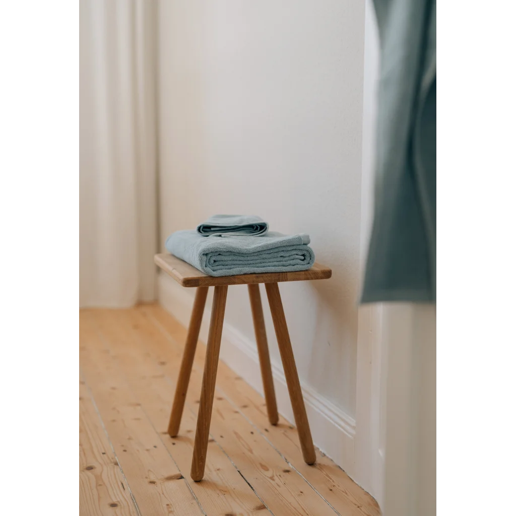 Bio Frottier Gästetuch 2er-Pack in Himmelblau Blau von MELA home Größe 30x50 cm