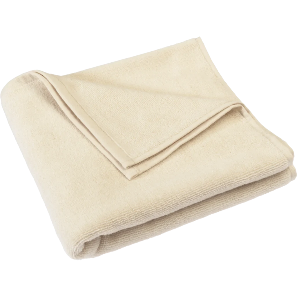 Bio Frottier Handtuch ORLANDO in Creme von Living Crafts Größe 50x100 cm