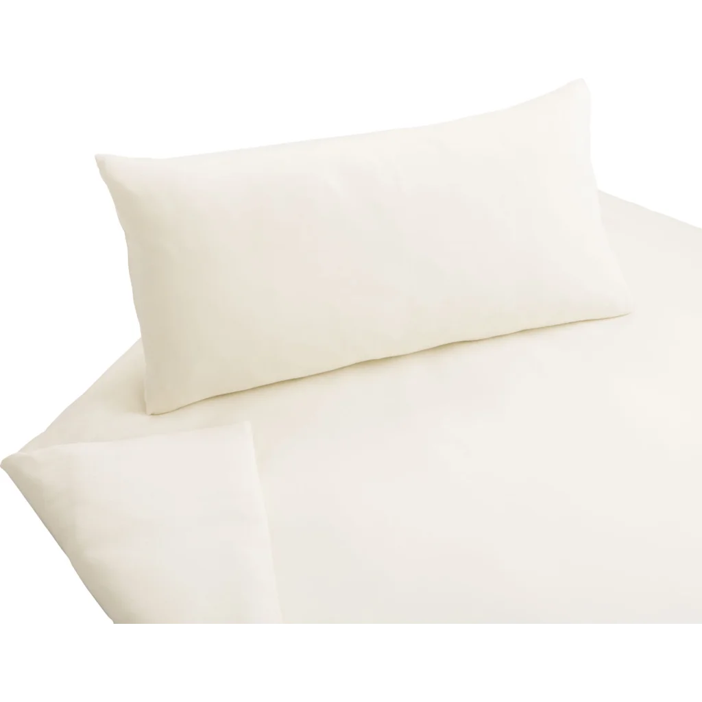 Bio Jersey Bettwäsche Kissenbezug in Creme von Cotonea Größe 40x80 cm
