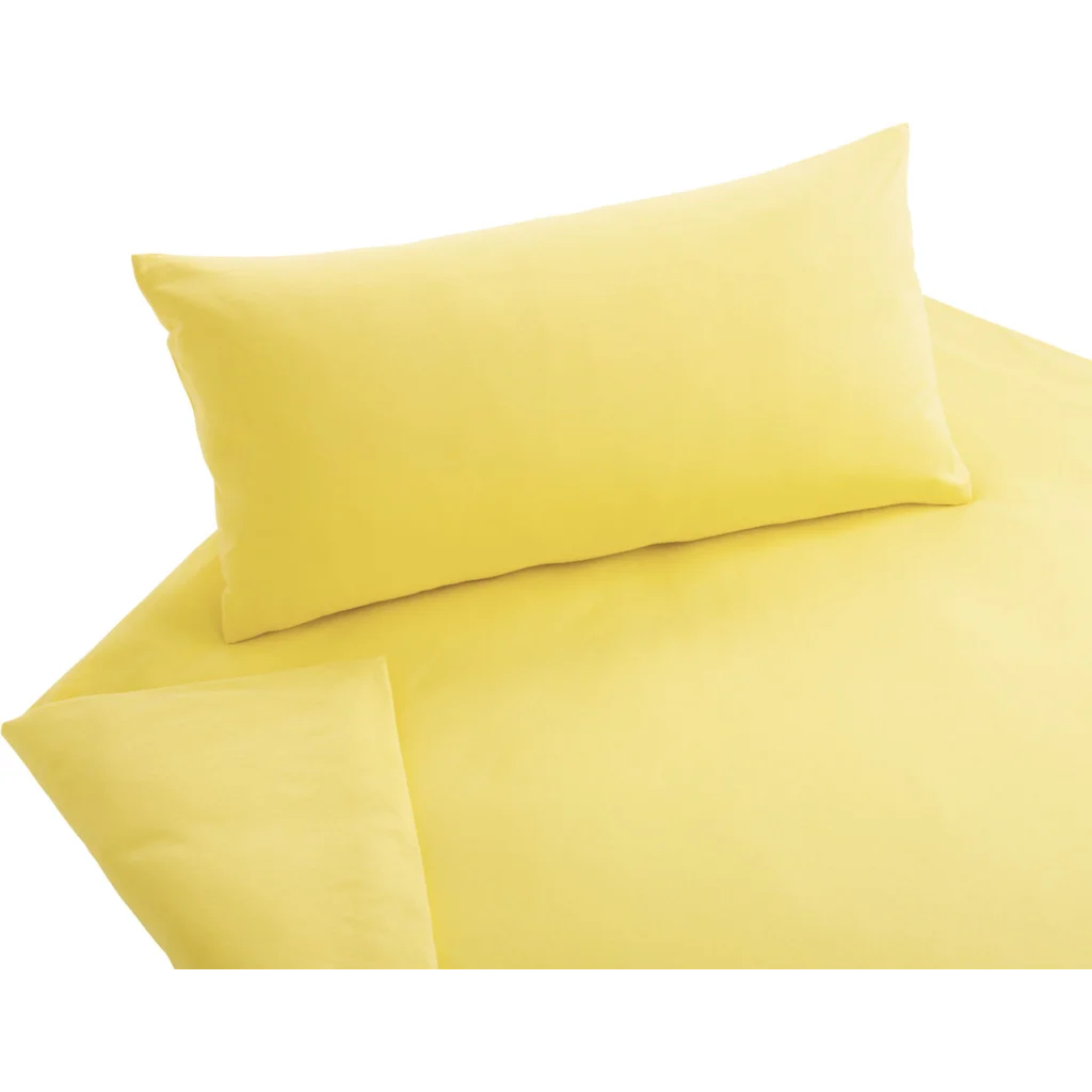Bio Jersey Bettwäsche Kissenbezug in Sonnengelb Gelb von Cotonea Größe 40x80 cm