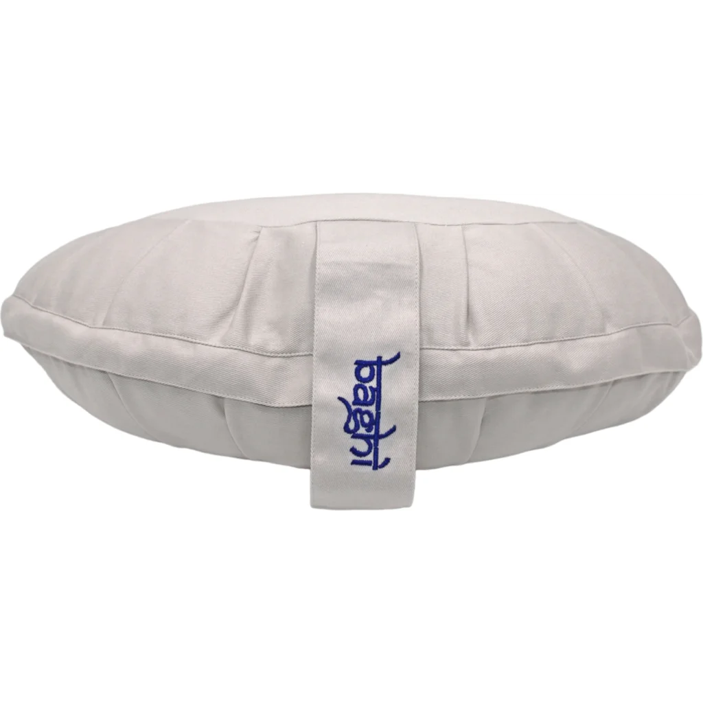 Bio Meditationskissen+Yogakissen Halbmond in Beige von BAGHI Größe 43x23 cm Höhe 18 cm