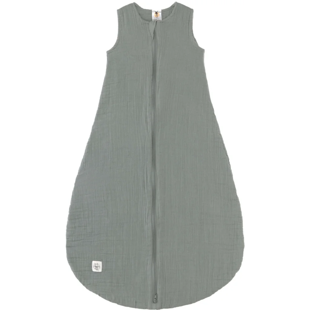 Bio Musselin Baby-Schlafsack in Grün von Lässig Größe 86+92