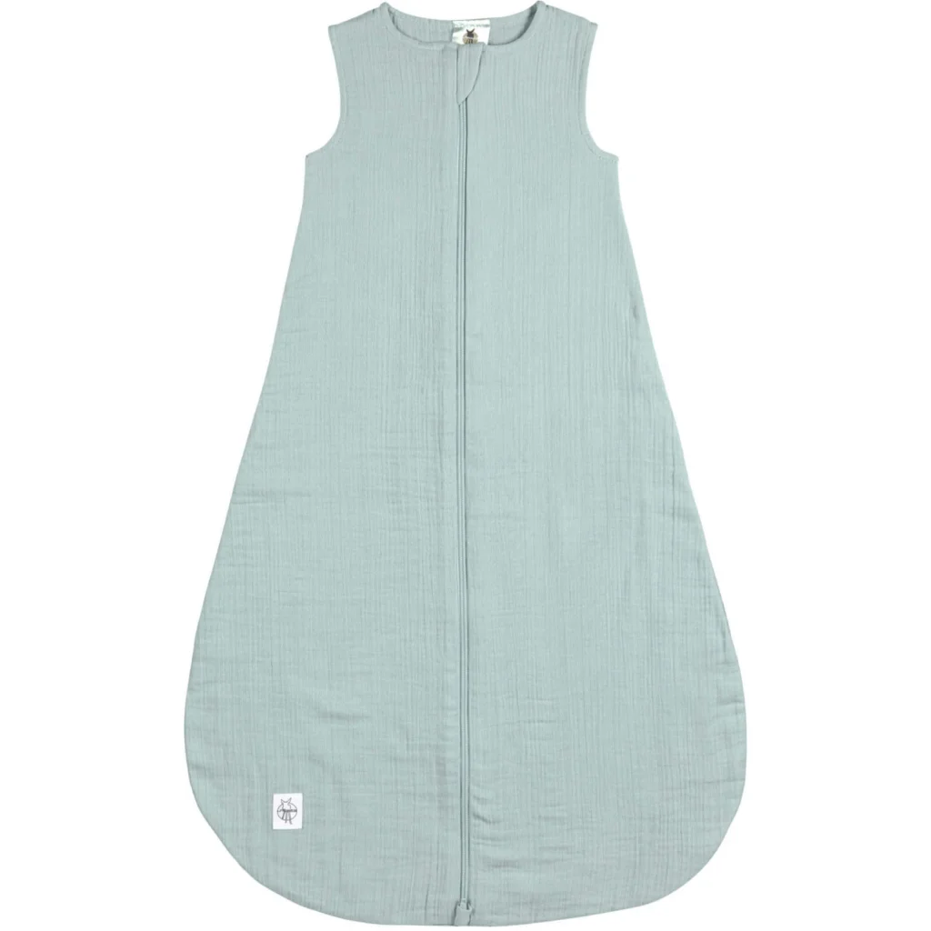 Bio Musselin Baby-Schlafsack in Mint Grün von Lässig Größe 62+68