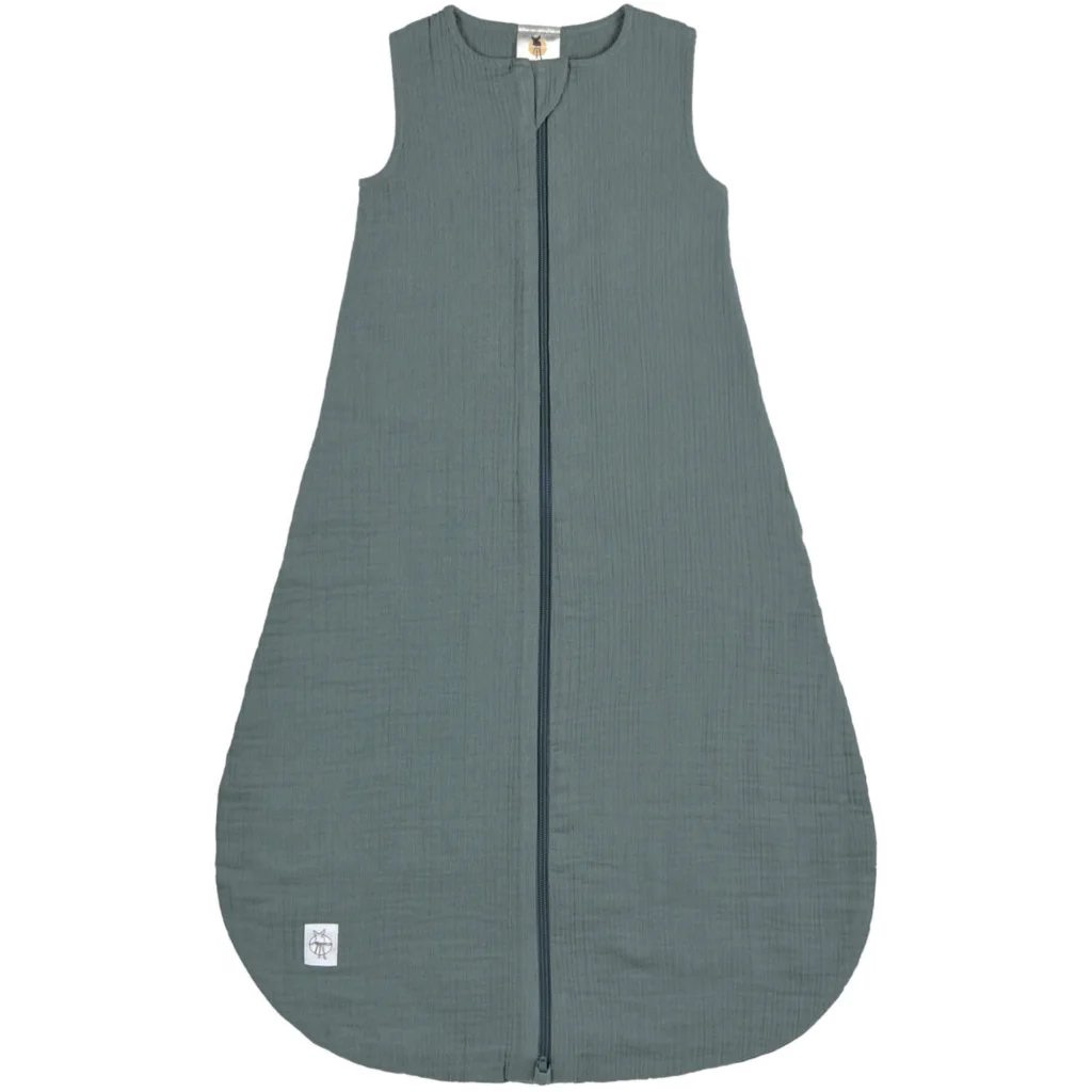 Bio Musselin Baby-Schlafsack in Petrol Grün von Lässig Größe 50+56