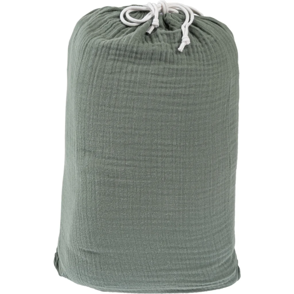 Bio Musselin Bettwäsche Garnitur in Mint Grün von Living Crafts Größe 135x200 + 80x80 cm
