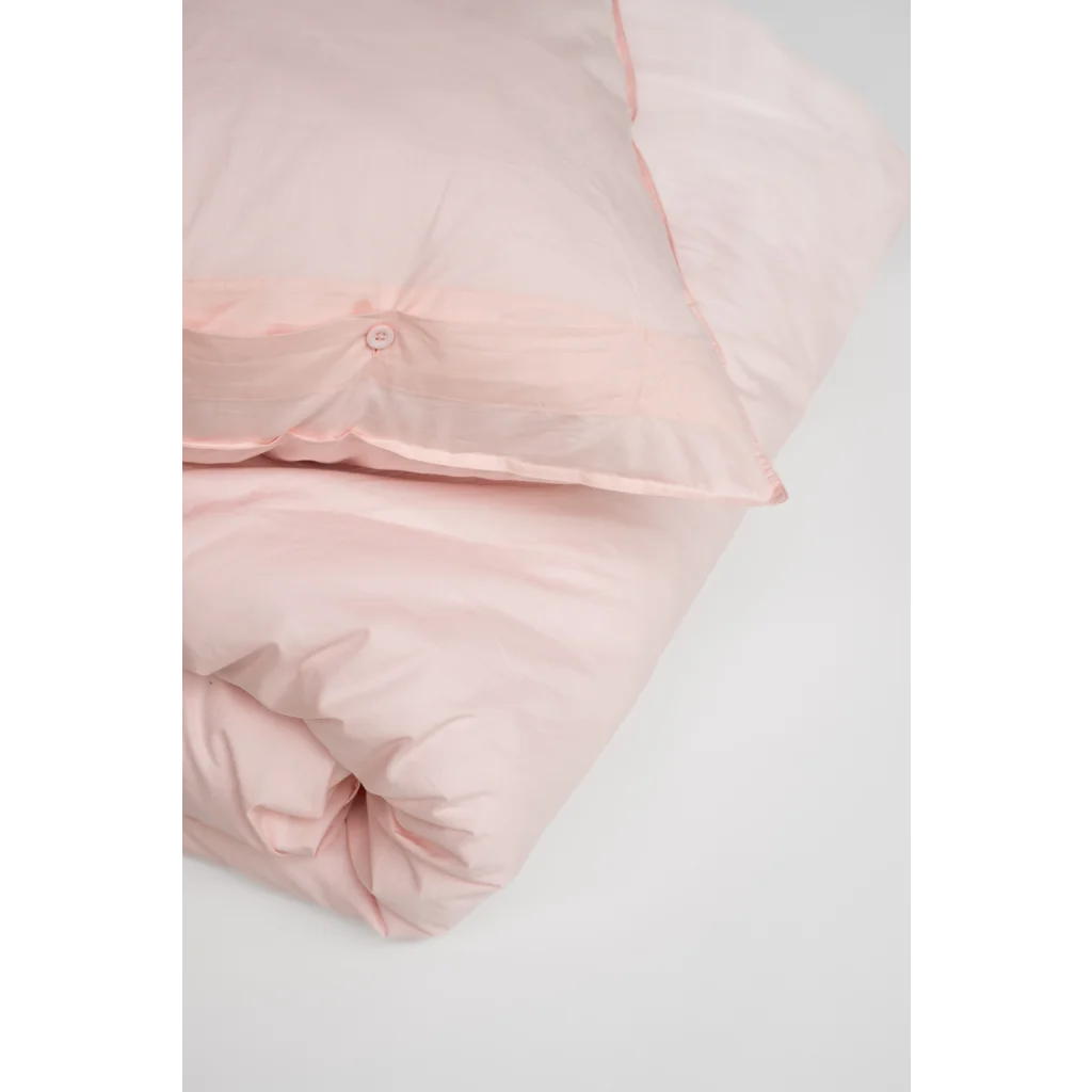 Bio Perkal Bettwäsche Garnitur 3-teilig in Rosa von MELA home Größe 240x220 + 2x 80x80 cm