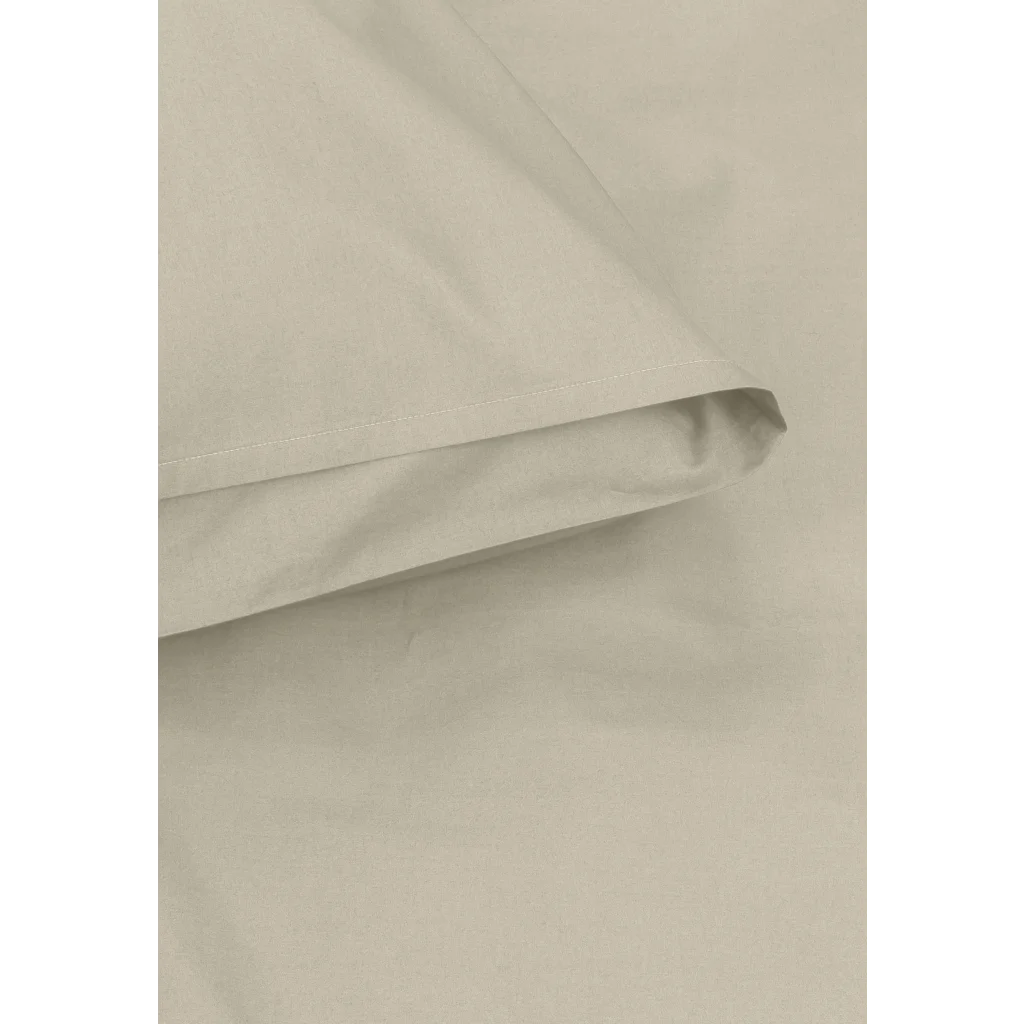 Bio Perkal Bettwäsche Garnitur in Beige von MELA home Größe 155x220 + 80x80 cm