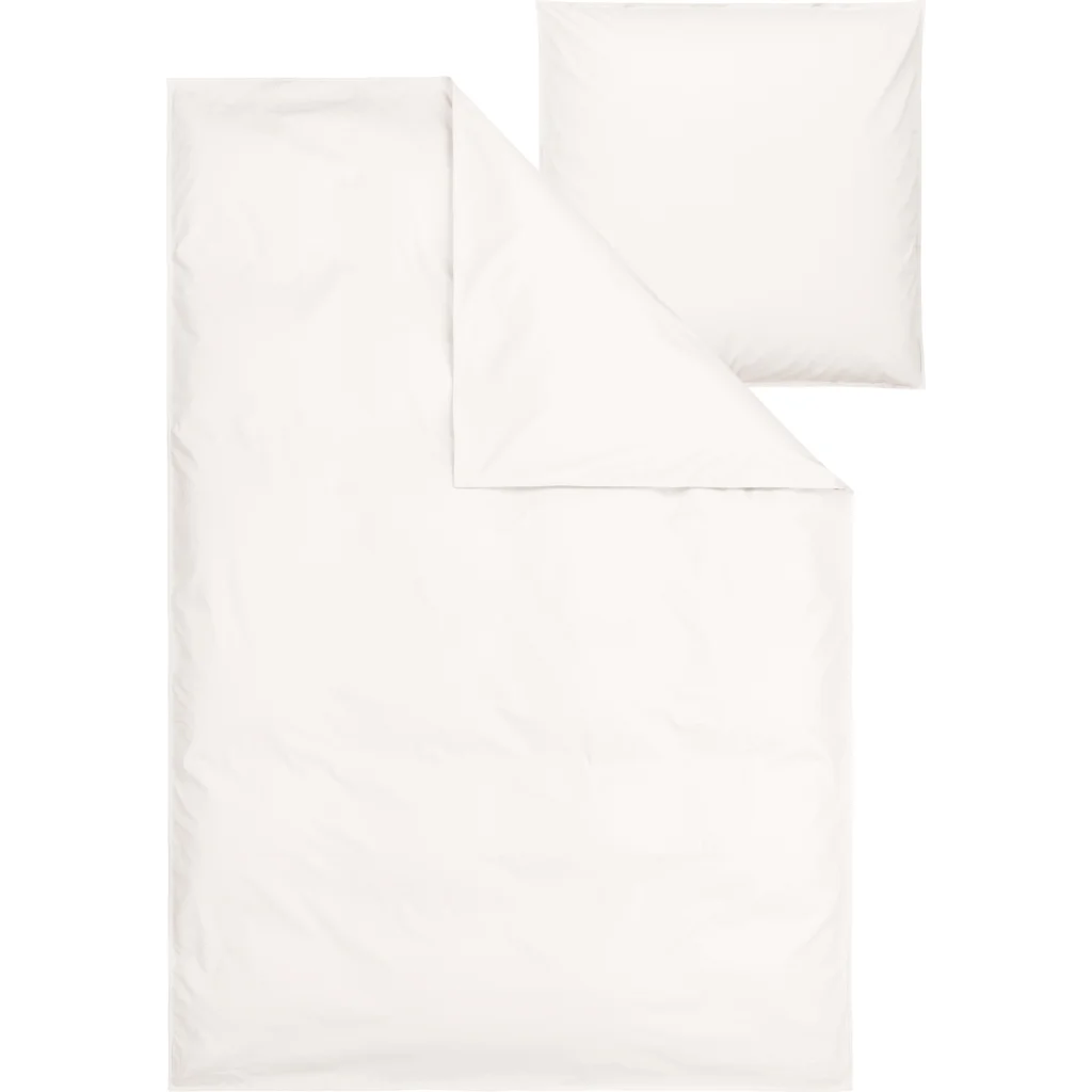 Bio Perkal Bettwäsche Garnitur in Creme von MELA home Größe 135x200 + 80x80 cm