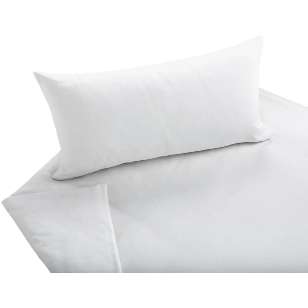 Bio Satin Bettwäsche Classic Garnitur 3-teilig in Weiß von Cotonea Größe 200x200 + 2x 80x80 cm