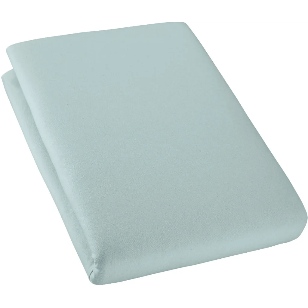 Bio Single-Jersey Spannbettlaken für Boxspringbetten in Standardgröße - Doppelbett in Atlantik Blau von Cotonea Größe 180-200 x 200 cm