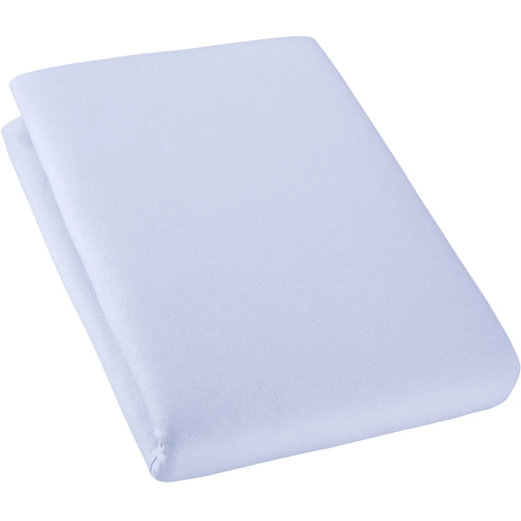 Bio Single-Jersey Spannbettlaken für Boxspringbetten in Standardgröße - Einzelbett in Vergissmeinnicht Lila von Cotonea Größe 90-100 x 190-200 cm