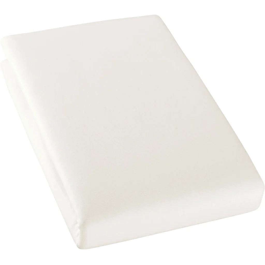 Bio Single-Jersey Spannbettlaken für Boxspringbetten in Übergröße und Überlänge in Creme von Cotonea Größe 140-160 x 220 cm