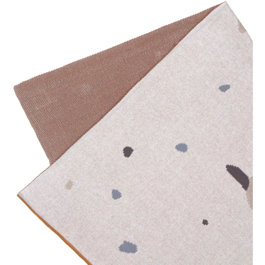 Bio Strick Baby-Decke Schäfchen in Muster Schäfchen von Lässig Größe 80x100 cm
