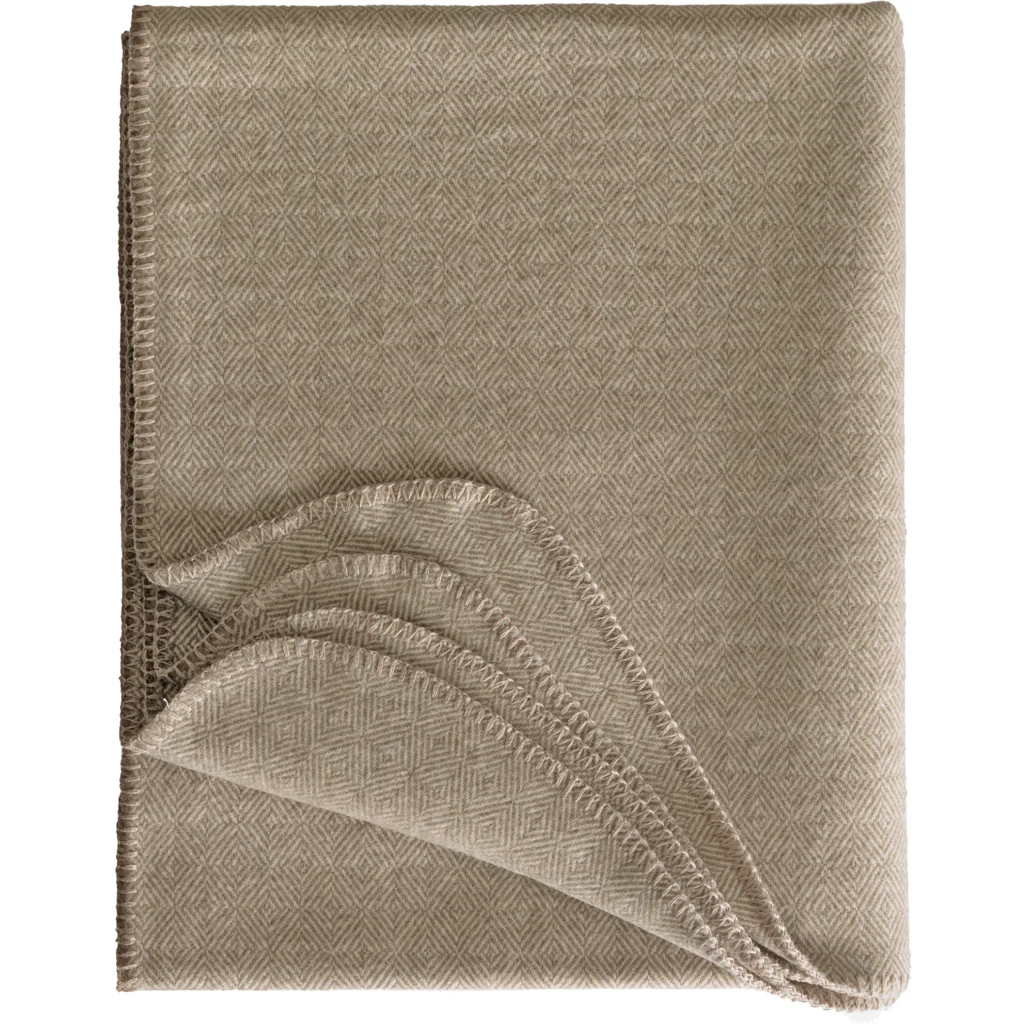 Decke mit Diamant-Muster in Sand Muster Diamant-Muster von Eagle Products Größe 150x200 cm
