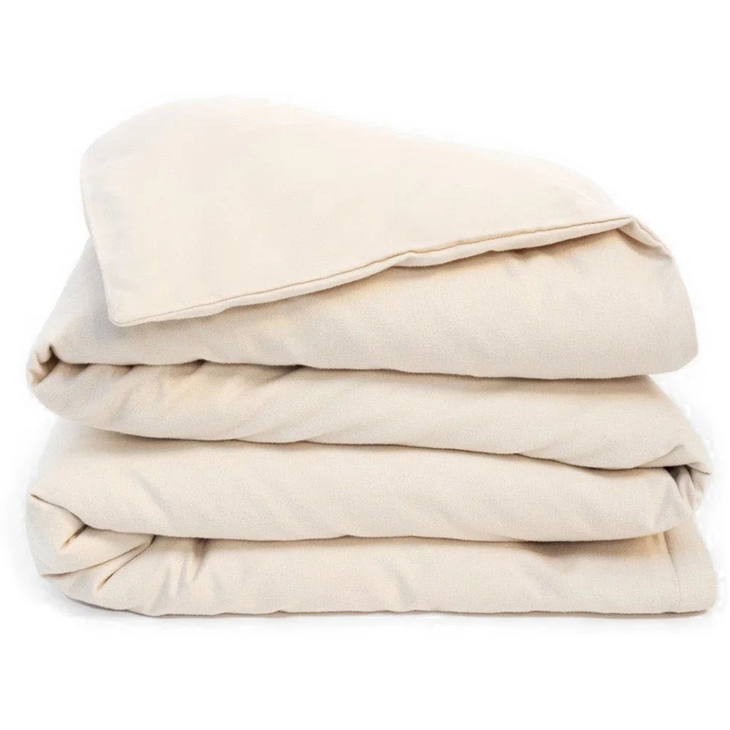 Flanell Bettwäsche Bettbezug in Creme von erlich textil Größe 135x200 cm