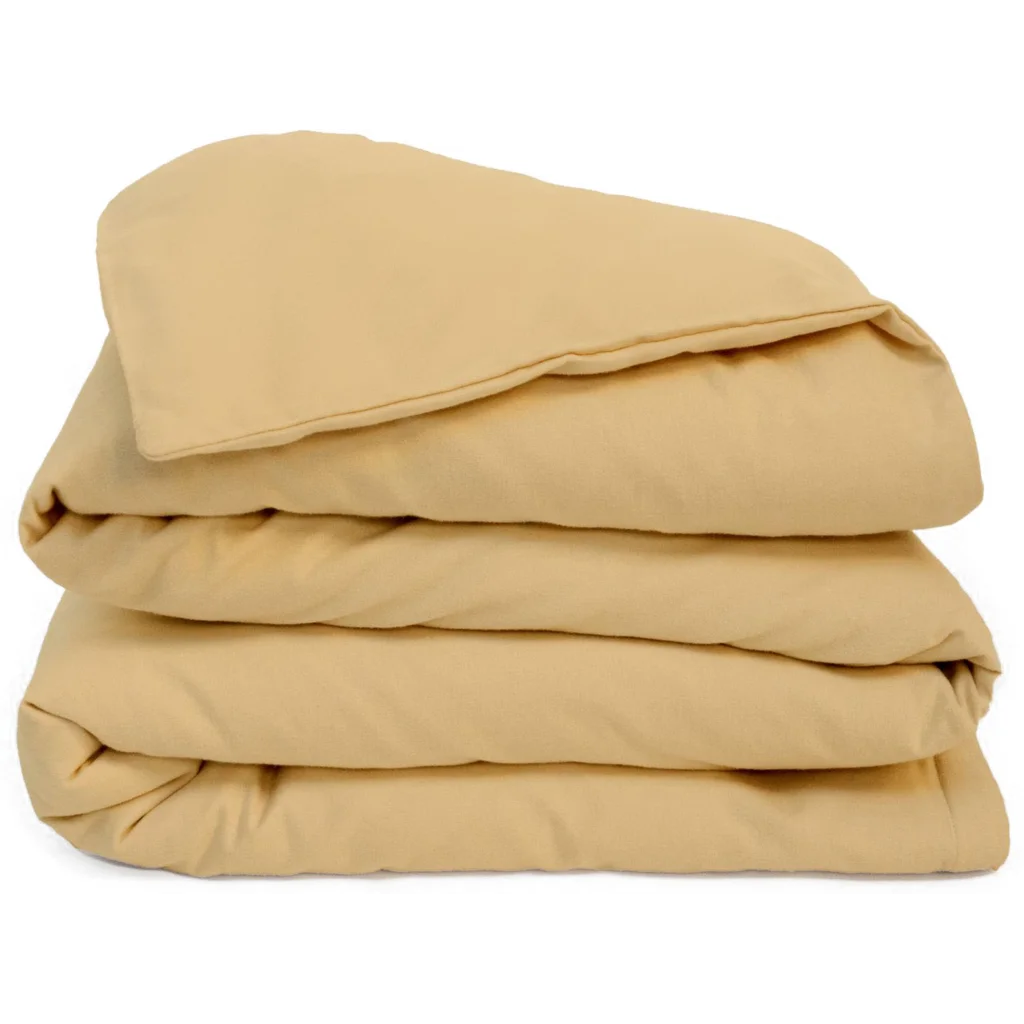 Flanell Bettwäsche Bettbezug in Honig Gelb von erlich textil Größe 240x220 cm