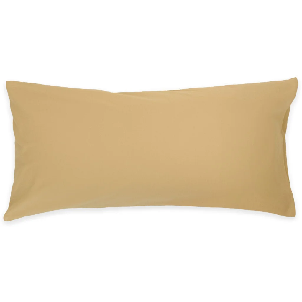 Flanell Bettwäsche Kissenbezug in Honig Gelb von erlich textil Größe 70x90 cm