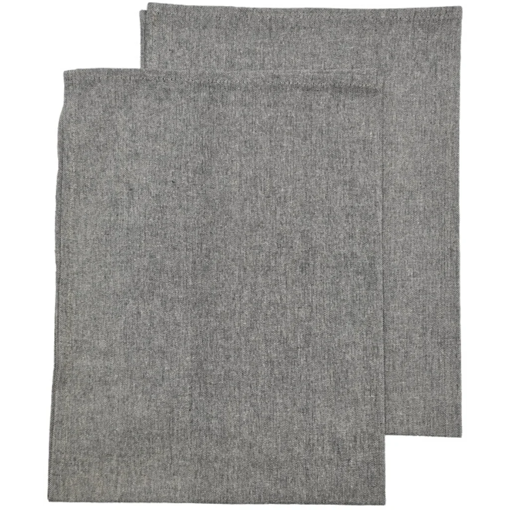 Geschirrtuch 2er-Pack in Grau von Frida Feeling Größe 50x65 cm