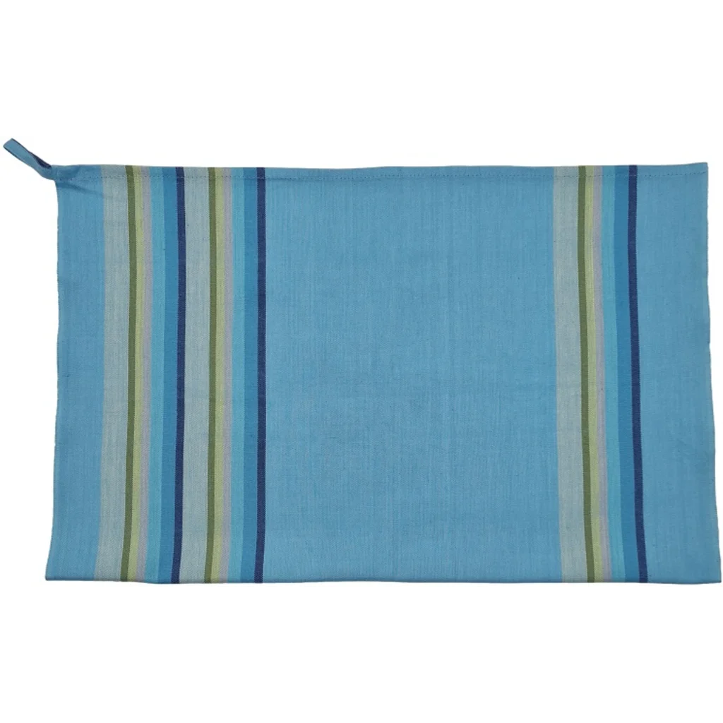 Geschirrtuch Streifen 3er-Pack in Türkis+Gelb+Beige Blau+Gelb+Beige Muster Streifen von Frida Feeling Größe 50x65 cm