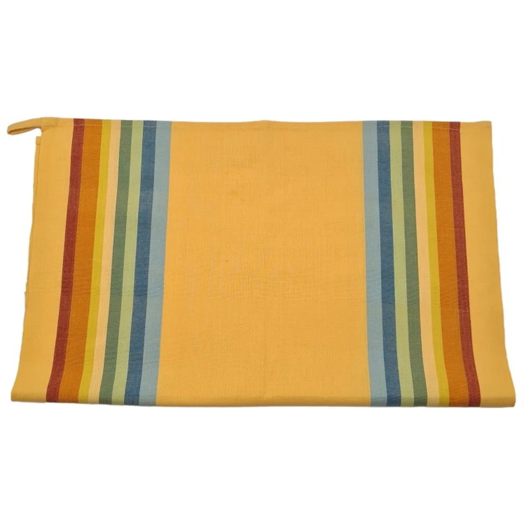 Geschirrtuch Streifen 3er-Pack in Türkis+Gelb+Beige Blau+Gelb+Beige Muster Streifen von Frida Feeling Größe 50x65 cm