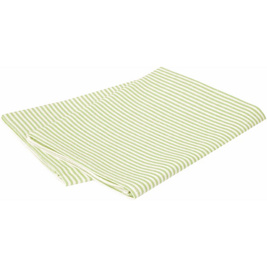 Halbleinen Geschirrtuch Streifen 2er-Pack in Weiß+Hellgrün Weiß+Grün Muster Streifen von Erika Vaitkute Größe 47x70 cm