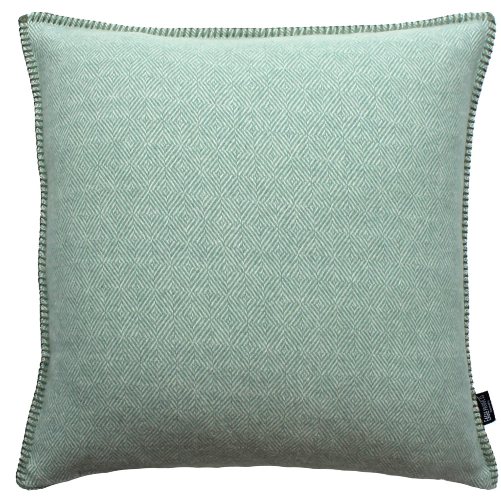 Kissenhülle mit Diamant-Muster in Mint Grün Muster Diamant-Muster von Eagle Products Größe 50x50 cm