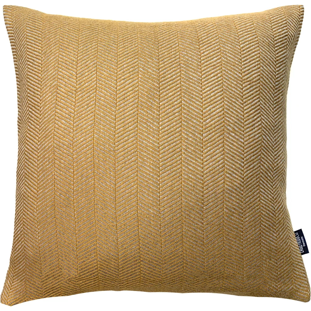 Kissenhülle mit Fischgrät-Muster in Gelb Muster Fischgrät von Eagle Products Größe 50x50 cm