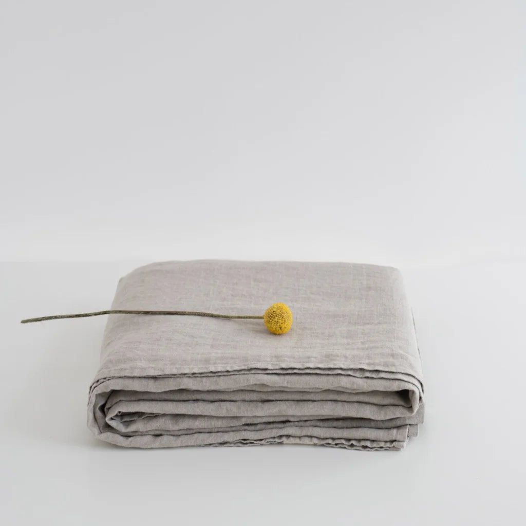 Leinen Bettlaken in Beige von Linen Tales Größe 280x290 cm