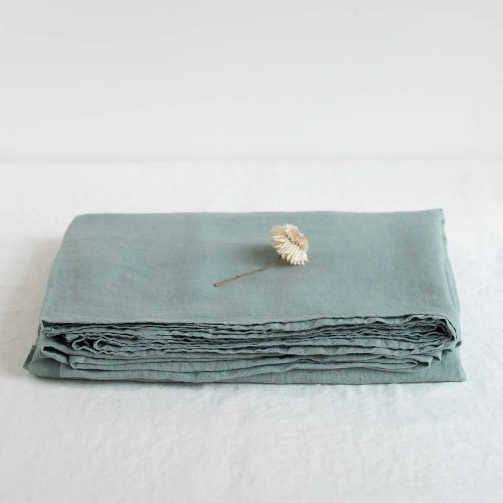 Leinen Bettlaken in Mint Grün von Linen Tales Größe 200x260 cm