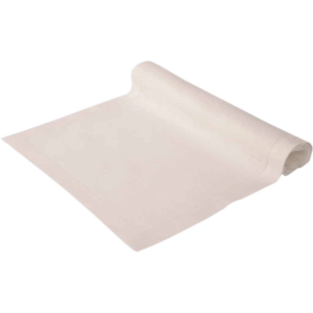 Leinen Tischläufer ALANTA in Creme von Erika Vaitkute Größe 40x160 cm