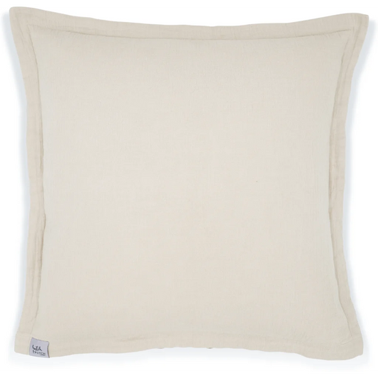 Musselin Kissenhülle in Creme von hutch&putch Größe 50x50 cm