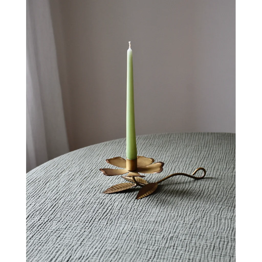 Musselin Tischdecke in Olive Grün von hutch&putch Größe 135x135 cm