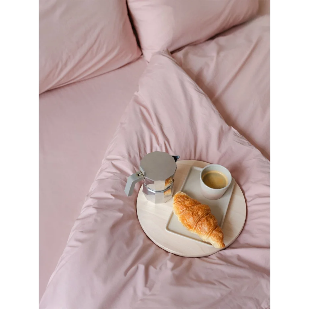 Perkal Bettwäsche Bettbezug in Altrosa Rosa von erlich textil Größe 135x200 cm