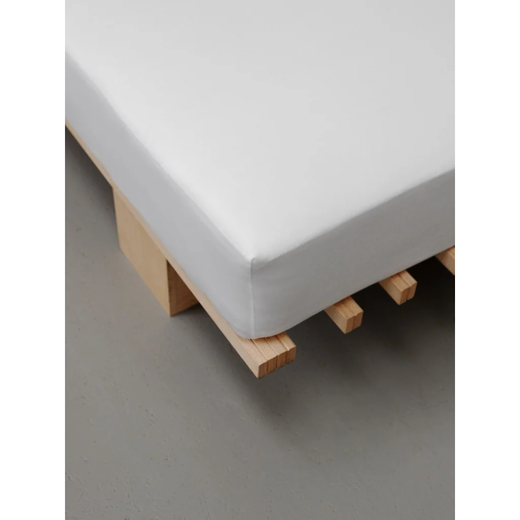 Perkal Spannbettlaken für Boxspringbetten in Standardgröße - Doppelbett in Weiß von erlich textil Größe 180x200 cm